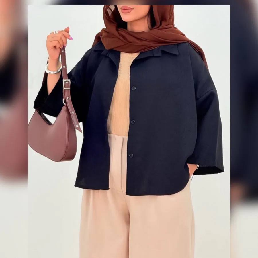 شومیز مانتو مشکی