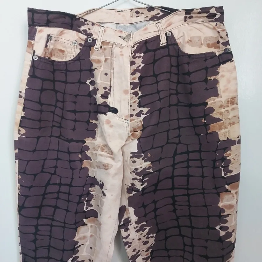 شلوار لی کشی طرح دار