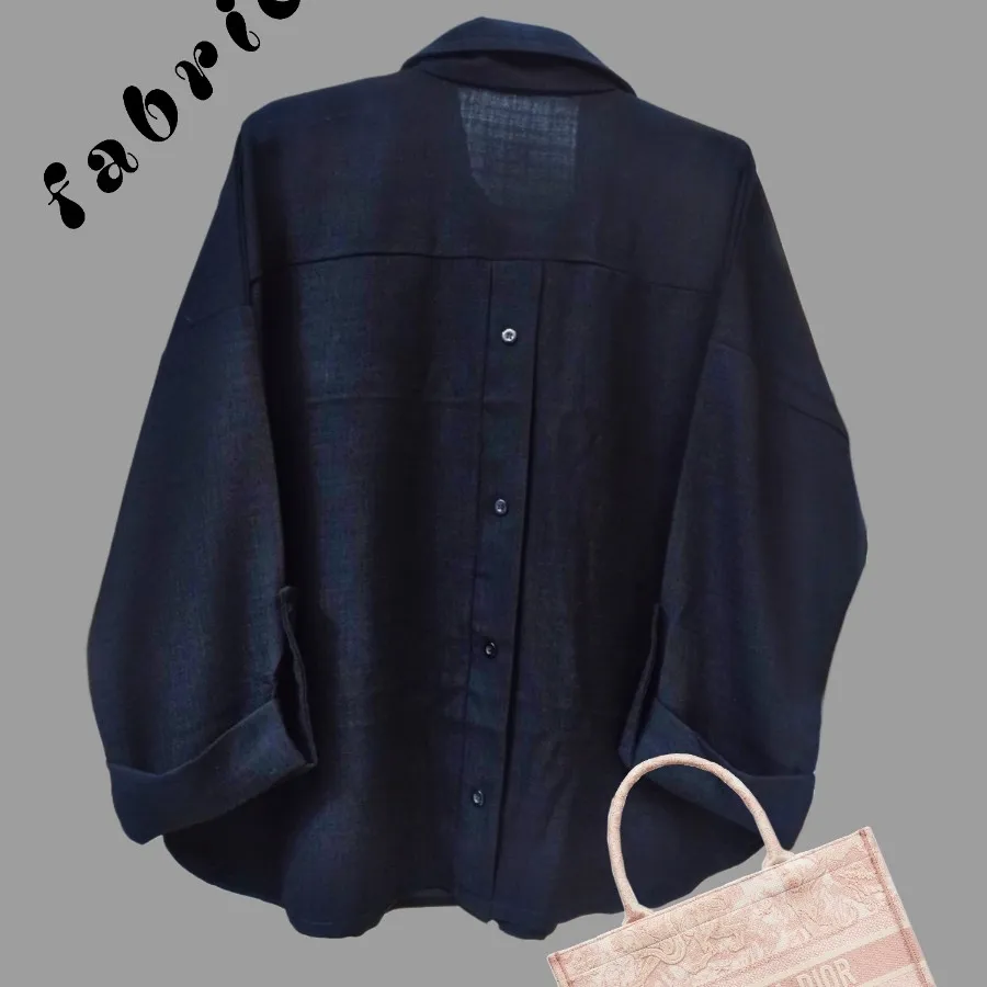 شومیز مانتویی مشکی