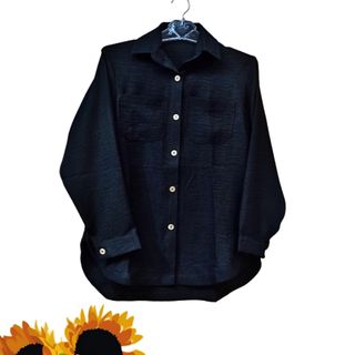 شومیز مانتویی مشکی
