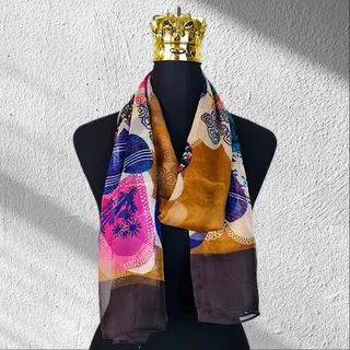 شال حریر رنگارنگ