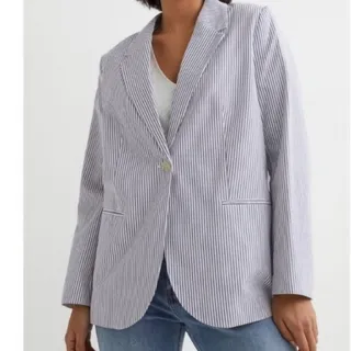 کت زارا سفید راه راه