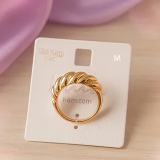 انگشتر روکش طلا برند I am