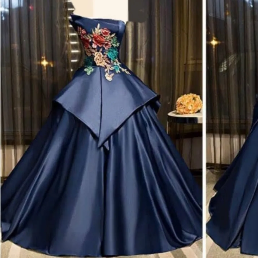 پیراهن مجلسی سرمهای عروس