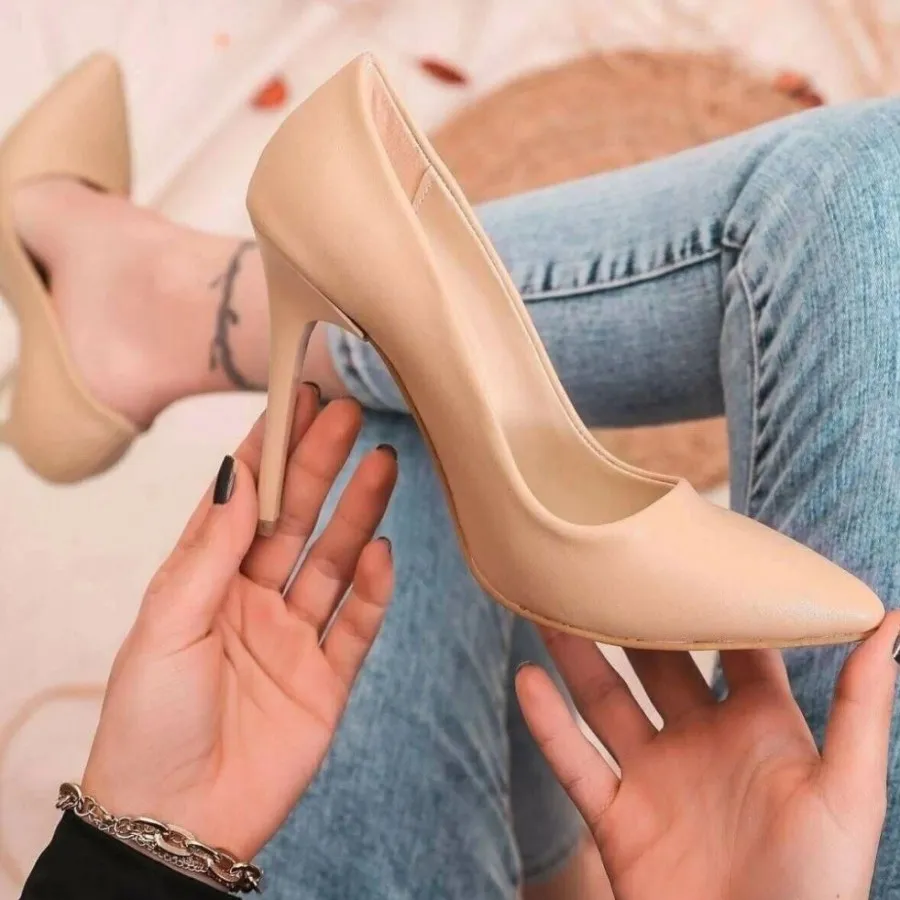 کفش مجلسی کرم سایز 40