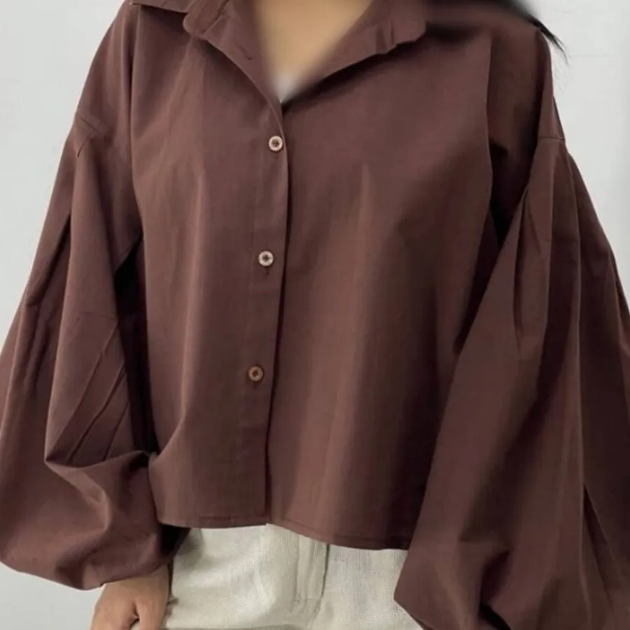 شومیز آستین پفی