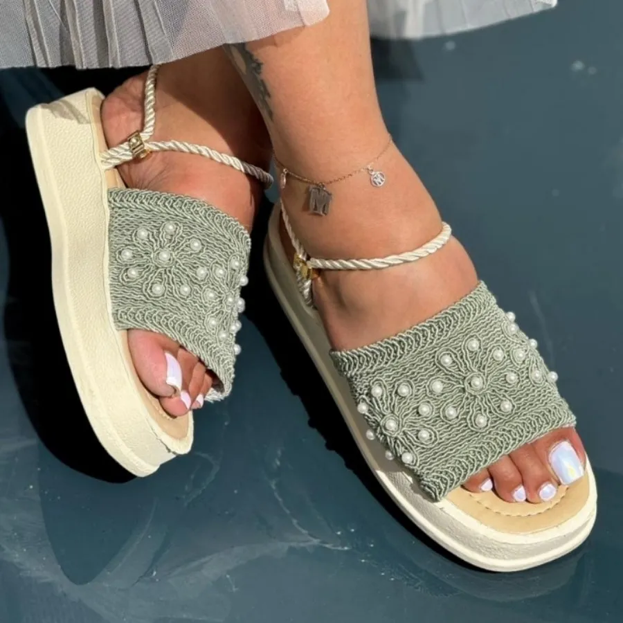 صندل تابستونی شیک سبزماچا