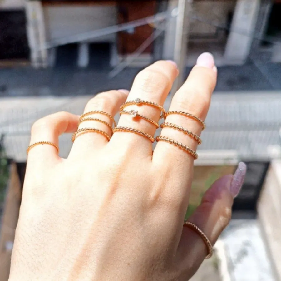 انگشتر مینیمال حلقه ای