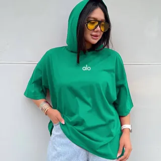 تیشرت باکسی کلاهدار