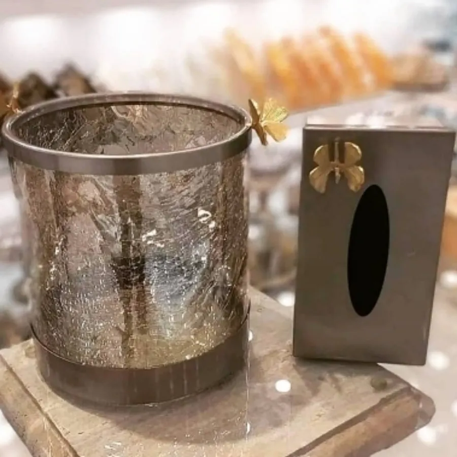 سطل و دستمال کنار سالنی