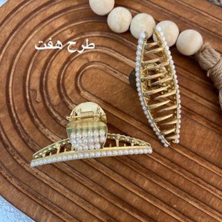 کلیپس نگین دار فلزی