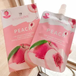 ماسک حبابی خاک رس و هلو