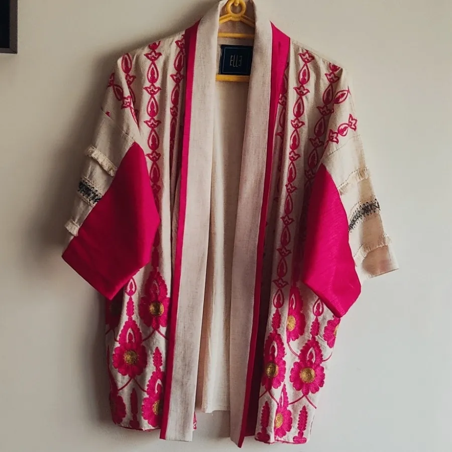 کت مجلسی طرحدار لینن