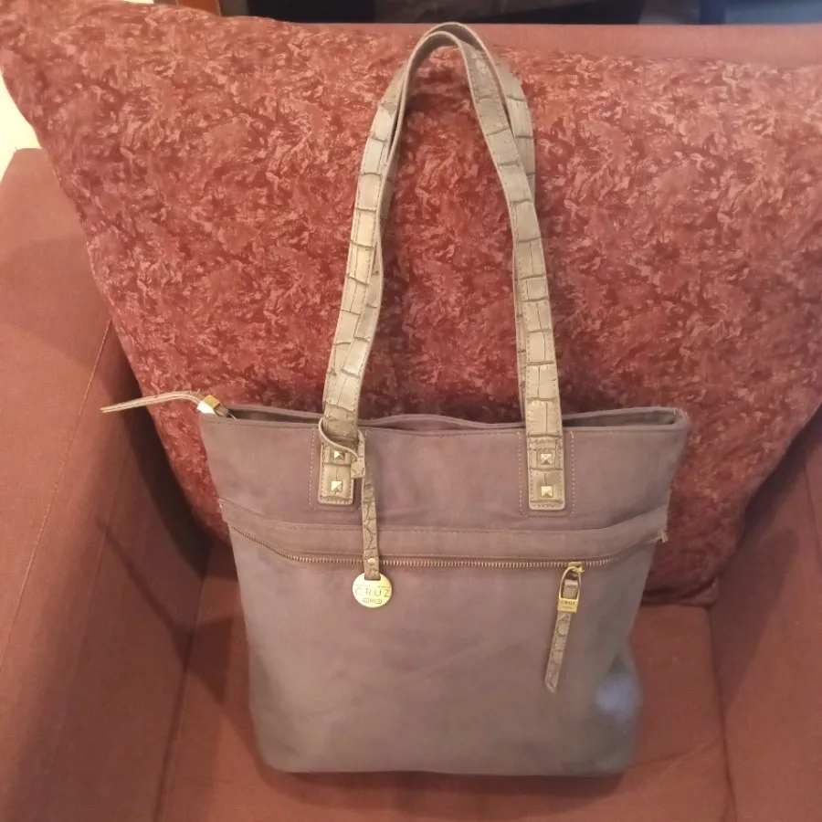 کیف خاکستری جیر