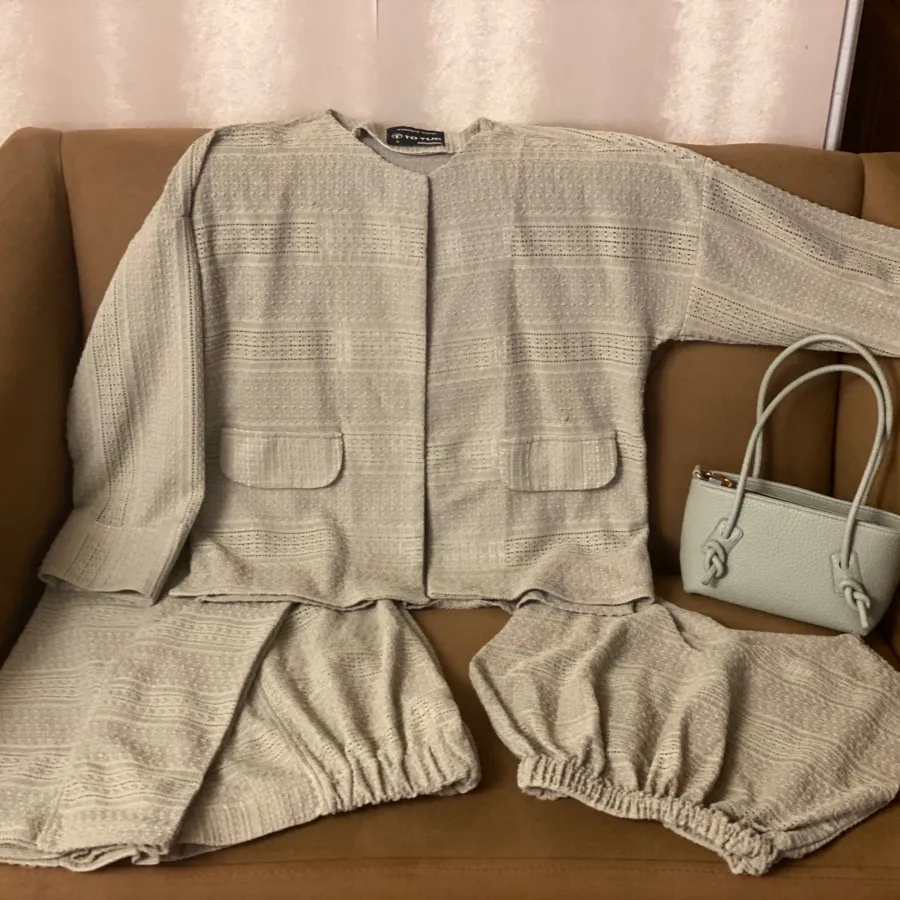 ست کراپ کت رویی شلوار
