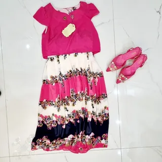 پیراهن ساحلی حریر