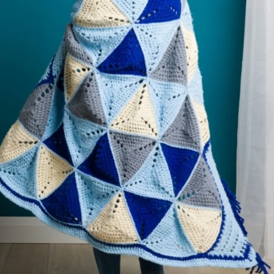 پتو طرح مثلتی