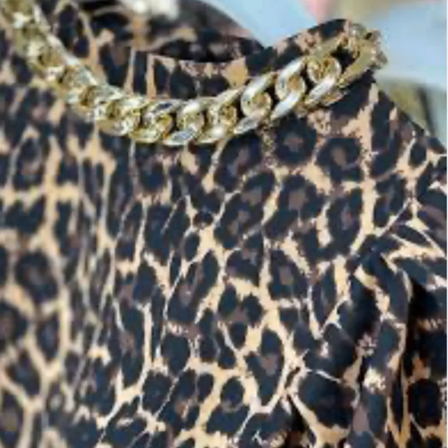 شومیز پلنگی یقه کارتیر