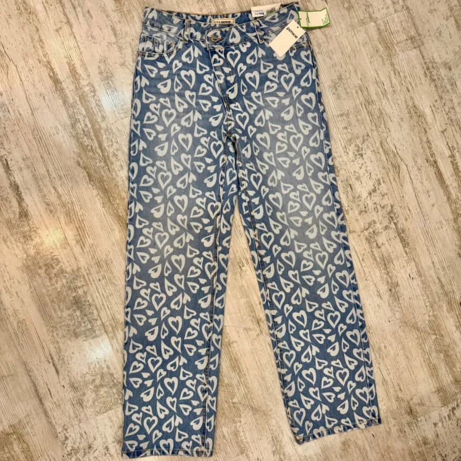 شلوار جین نیم بگ اورجینال