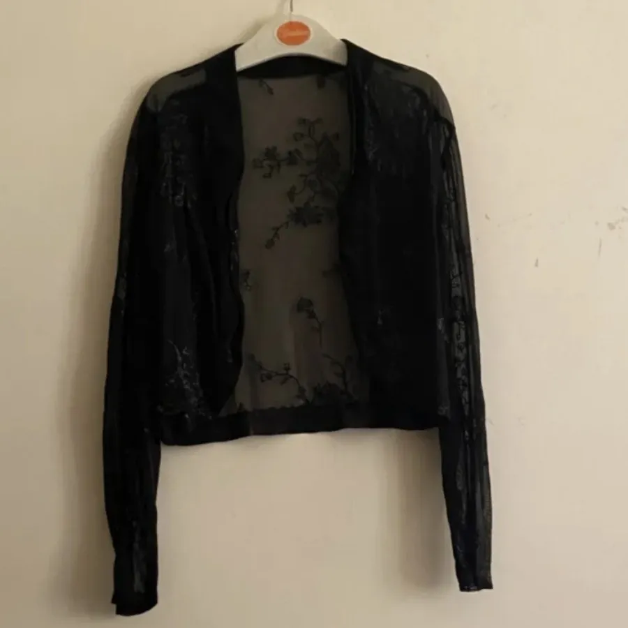 رویه لباس توری آستین بلند