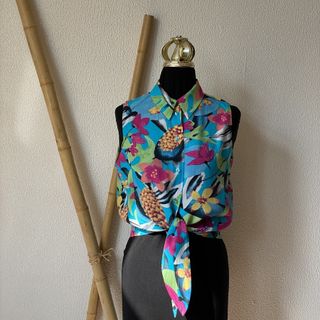 تاپ گره ای،رنگ رنگی و شاد