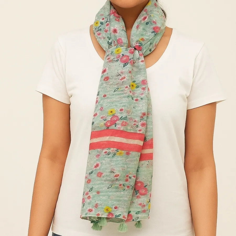 شال وارداتی نخی