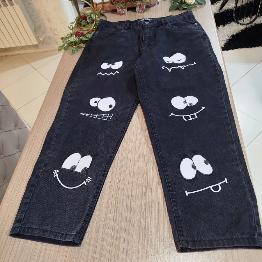 شلوار جین نیم بگ