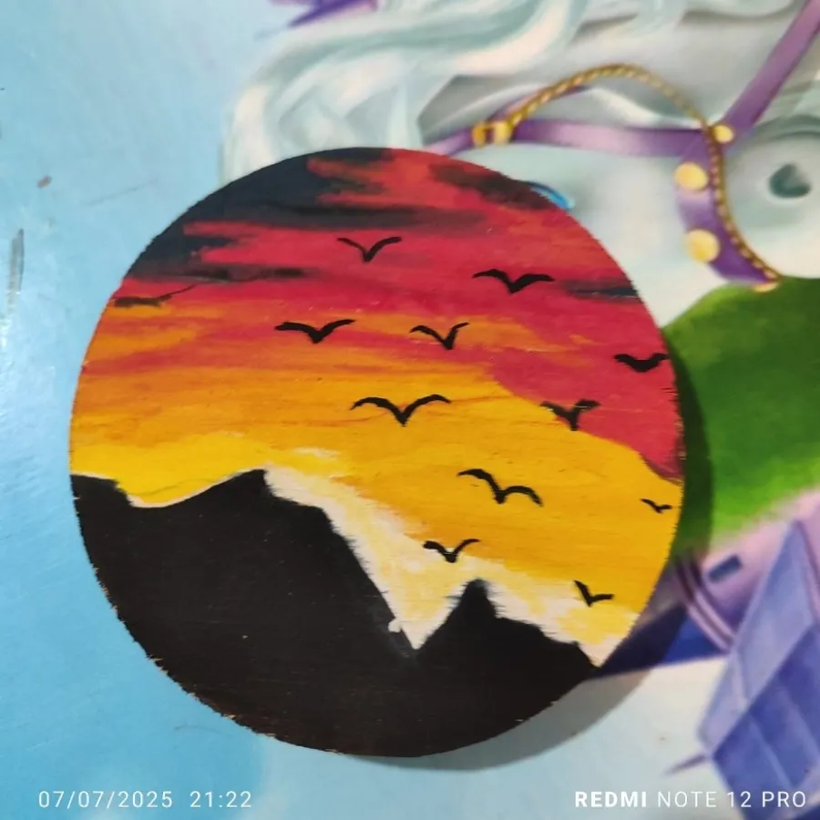 نقاشی رو چوب