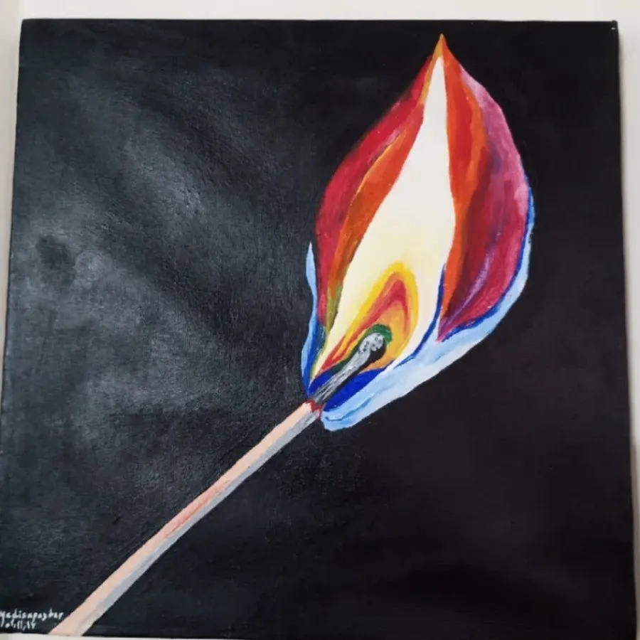 تابلو  چوب کبریت