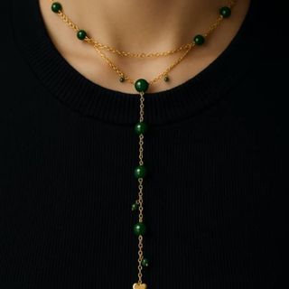 گردنبند عقیق سبز