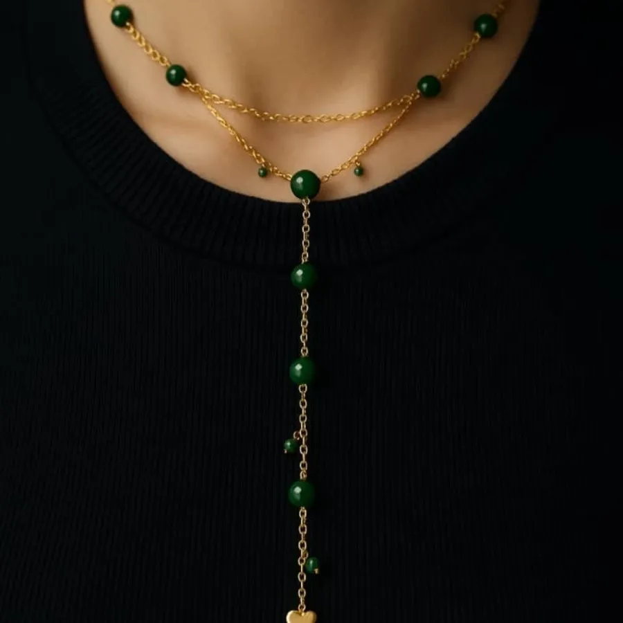 گردنبند عقیق سبز