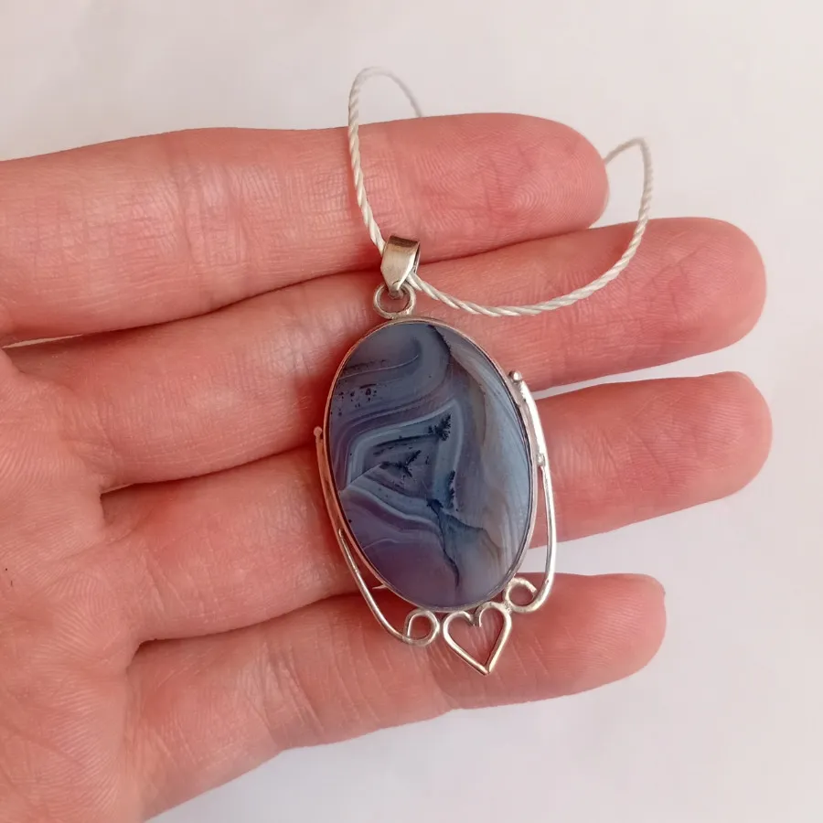 گردنبند نقره عقیق شجر