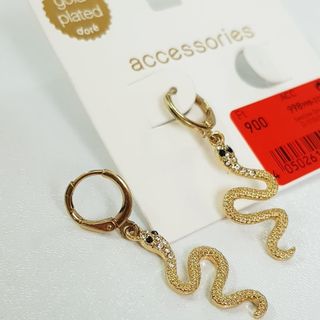 گوشواره مار روکش طلا