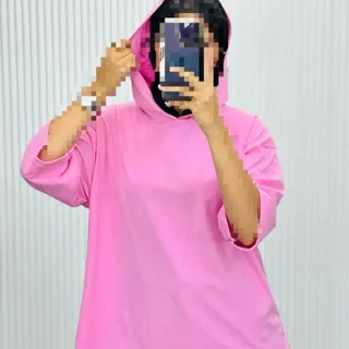 تیشرت کلاه دار نخ پنبه