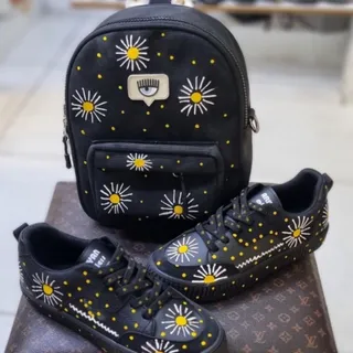 ست کیف و کفش مدل بابونه