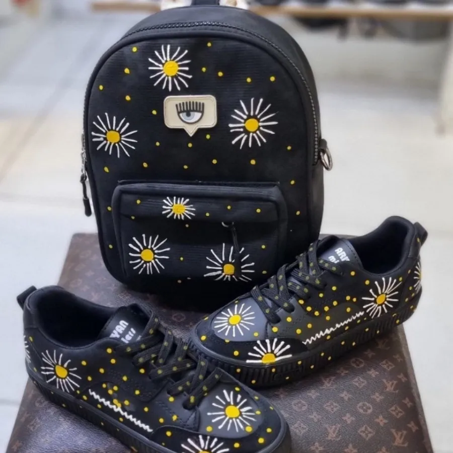 ست کیف و کفش مدل بابونه