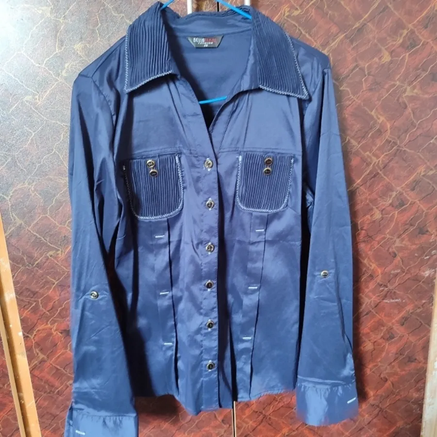 شومیز سرمه ای