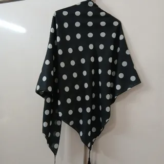 روسری نخی خال خالی
