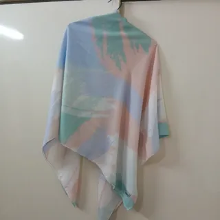 روسری نخی پاستلی