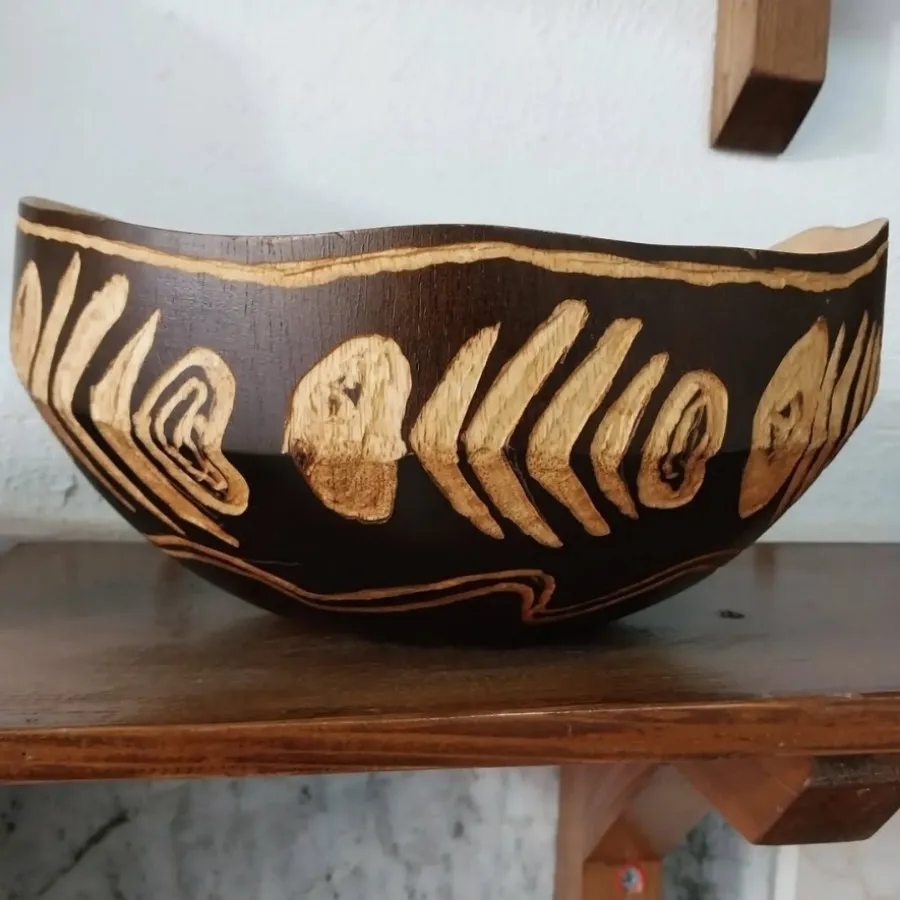 کاسه چوبی سرو و پذیرایی