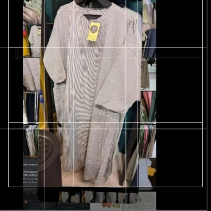 مانتو پیراهنی راه راه