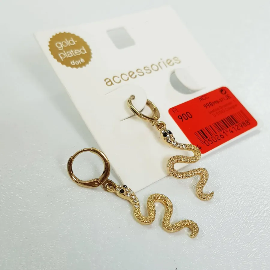 گوشواره ماری روکش طلا