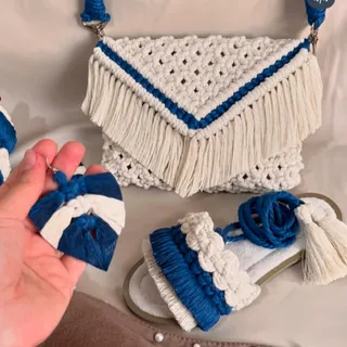 صندل مکرومه