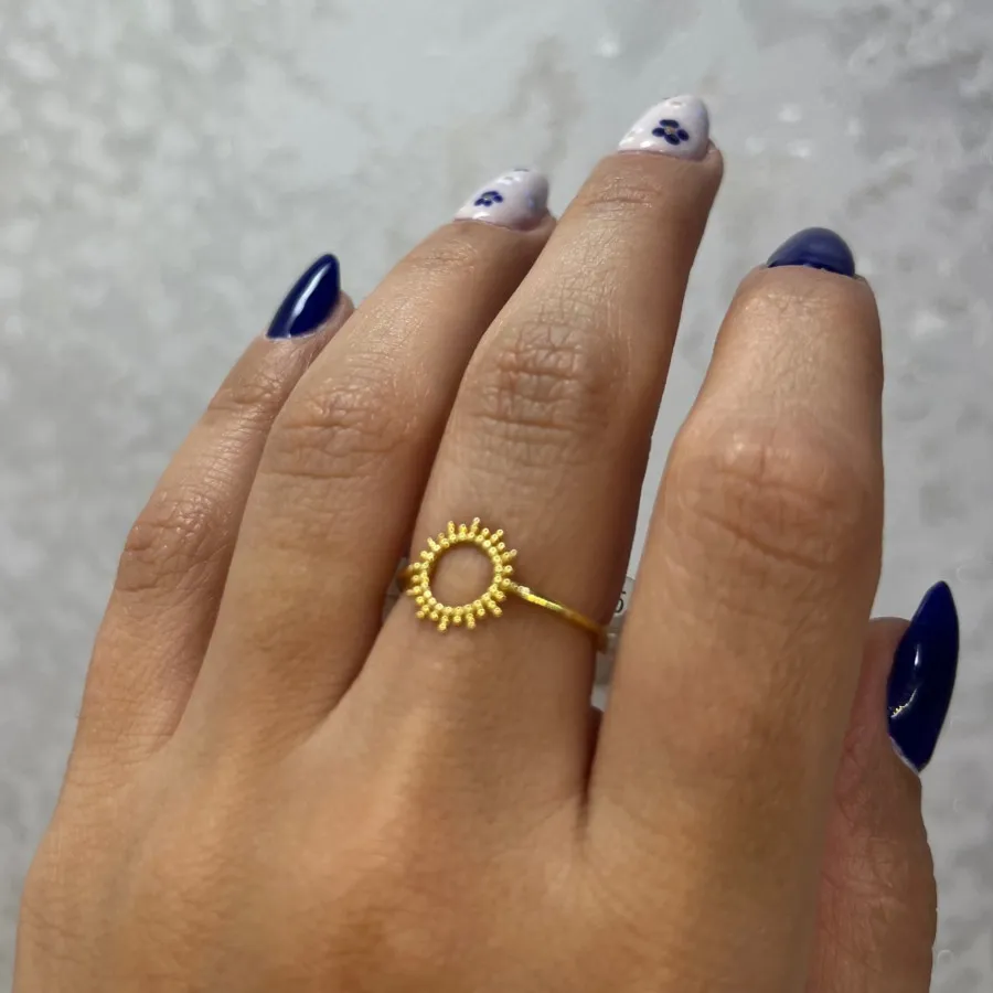 انگشتر نقره خورشید