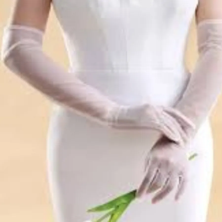 دستکش توری مجلسی کارشده