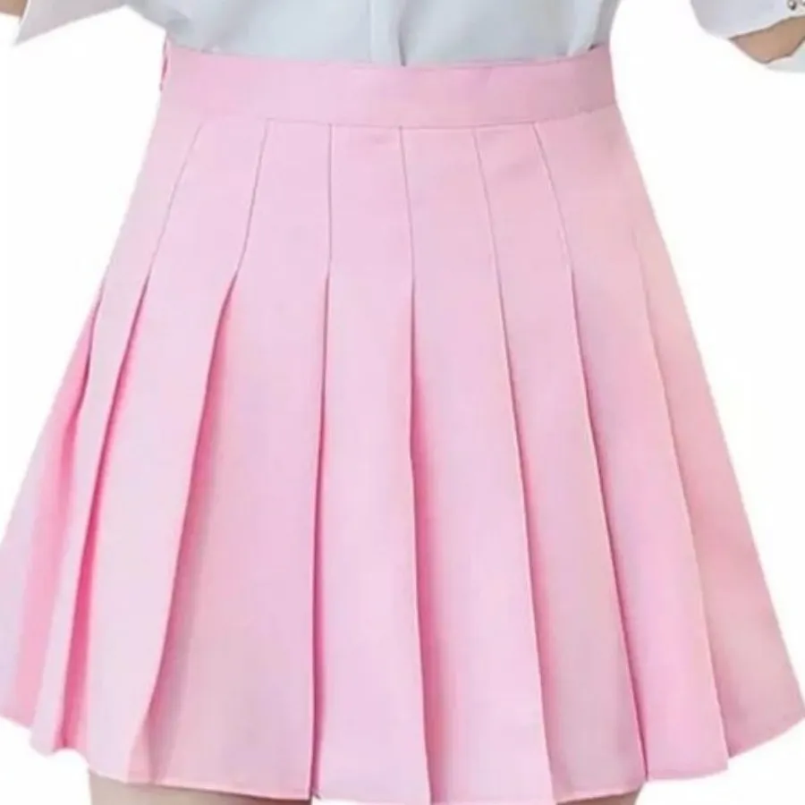 دامن عروسکی صورتی و سفید