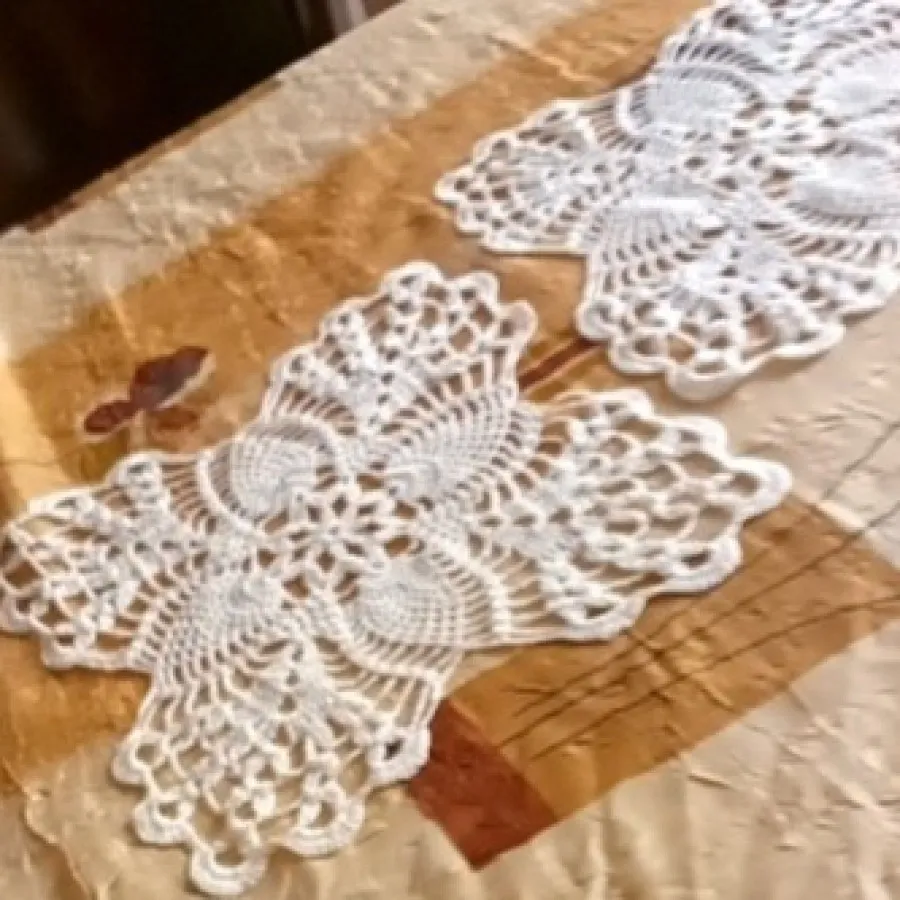 رومیزی ابریشمی کار دست