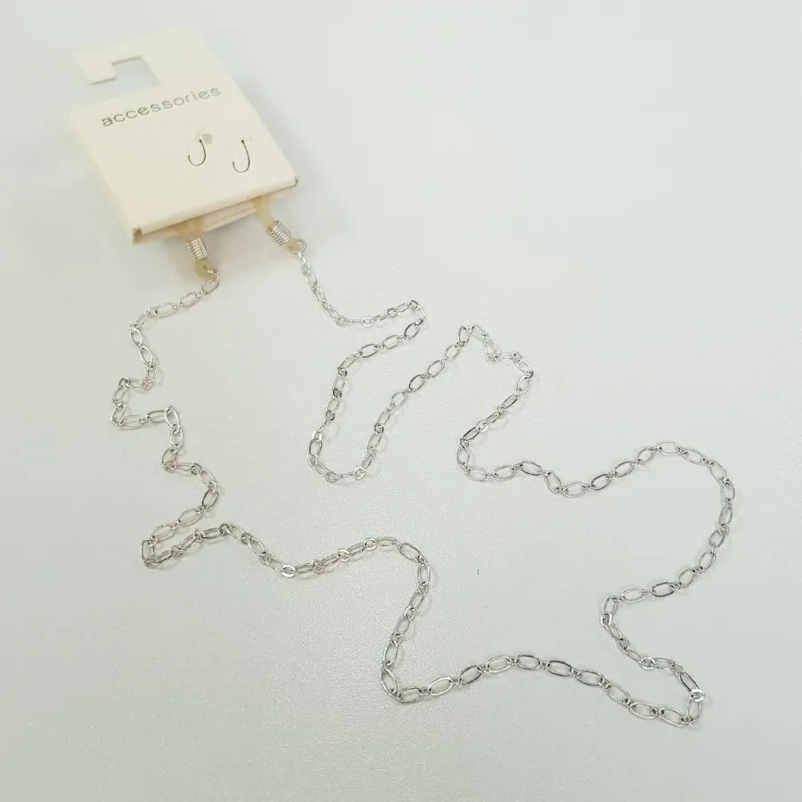 بند عینک زنجیر نقره ای