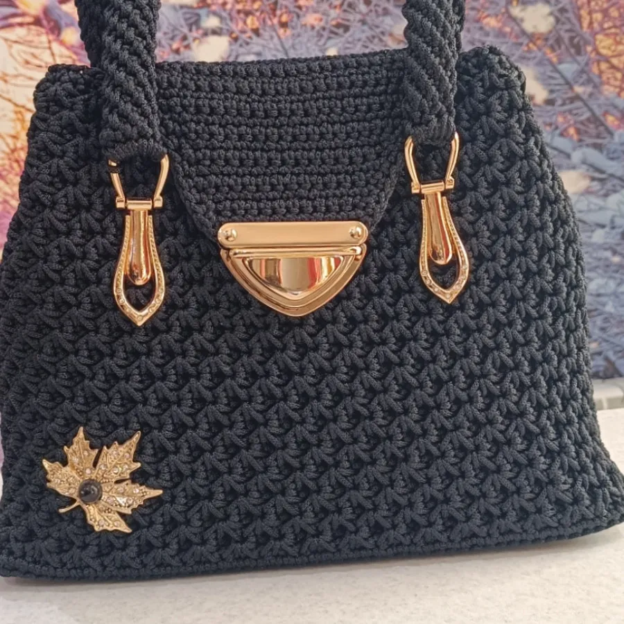 کیف بافت مکرومه