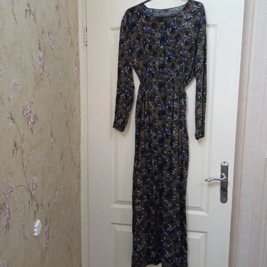 پیراهن نخی بلند